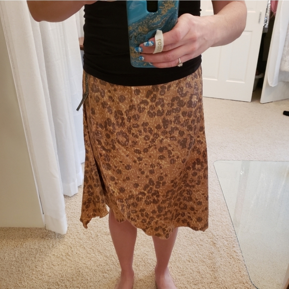 Pierre Cardin Vintage Animal Print Skirt Size 8 NWT